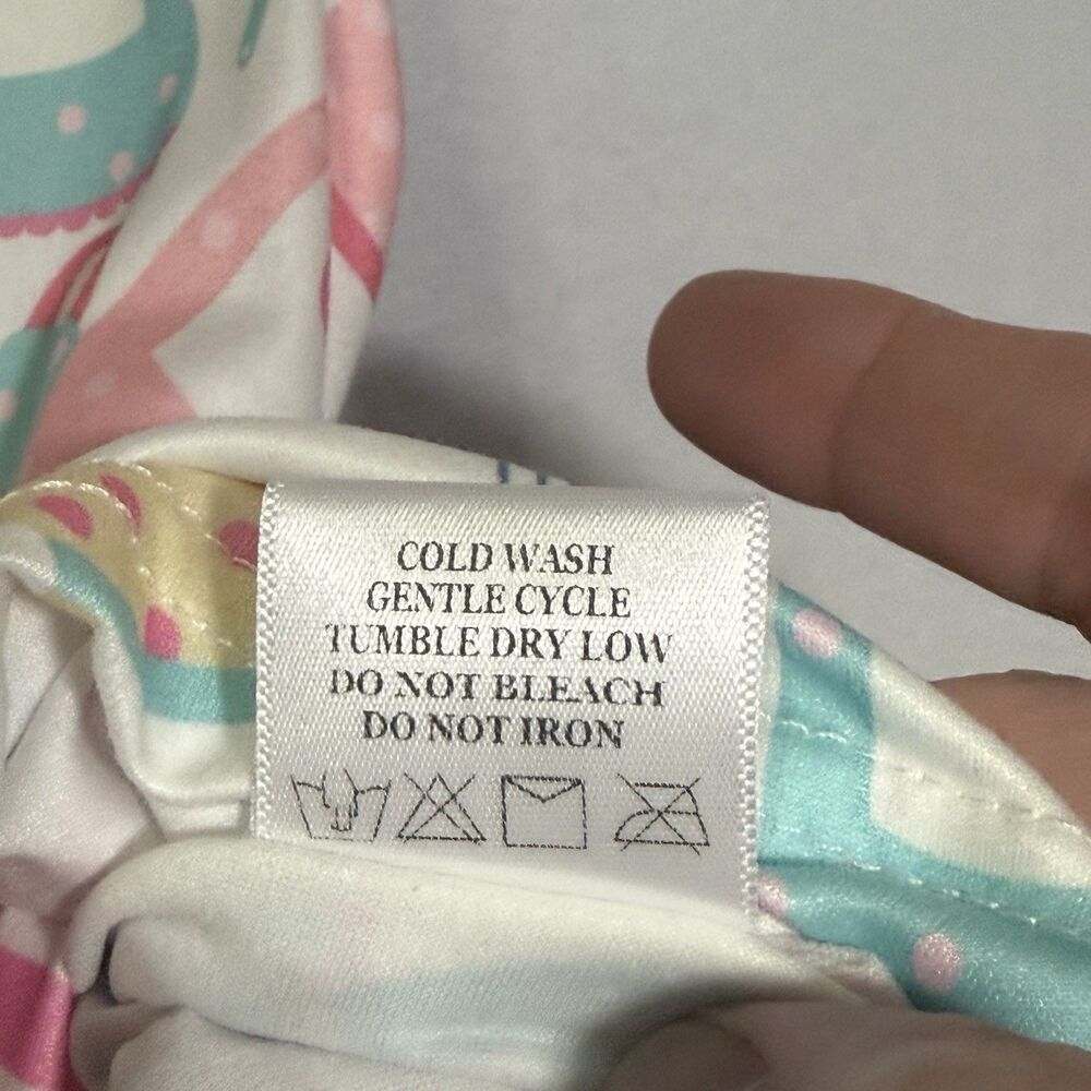 Pete + Lucy Baking Beauty Pink Blue Bubble Bodysuit Romper Girl's Size 18-24M - Picture 9 of 9